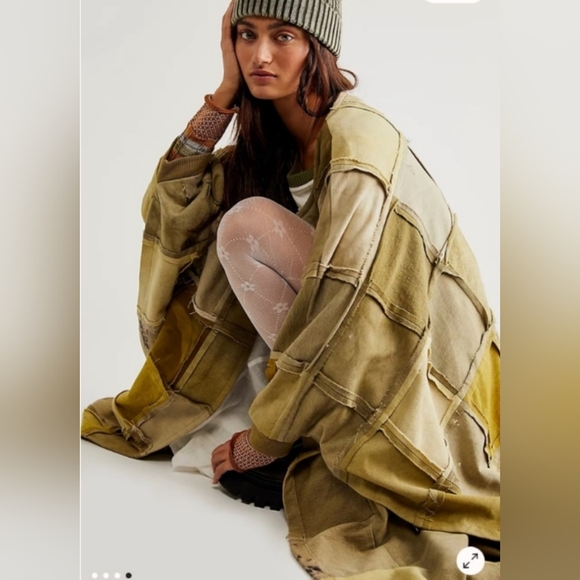 Free People x Maria Bouvier Poppy Cape - Picture 2 of 9